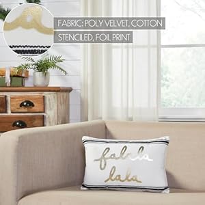 VHC Brands Wintergleam FA La La Pillow 10x15 VHC Brands Wintergleam FA La La Pillow 10×15