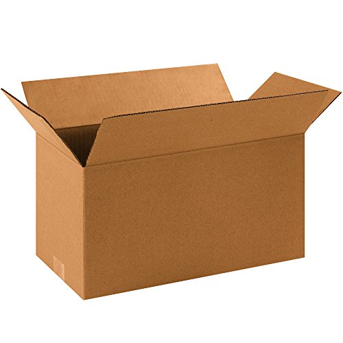 Image of PARTNERS BRAND 16 x 8 x 8 Corrugated Cardboard Boxes, Long 16 inchL x 8 inchW x 8 inchH, Pack of 25 | Shipping, Packaging, Moving, Storage Box for Home or Business, Strong Wholesale Bulk Boxes