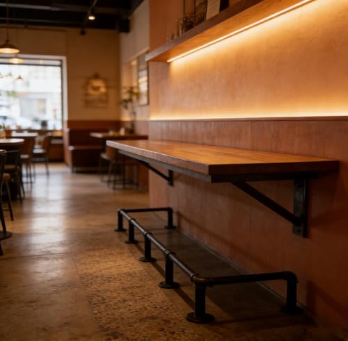 Barre d'appui robuste contre les chutes en pub et restaurant au sol - 2