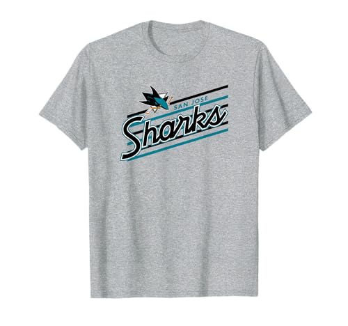 San Jose Sharks Retro Performer Gray NHL Officially Licensed T-Shirt