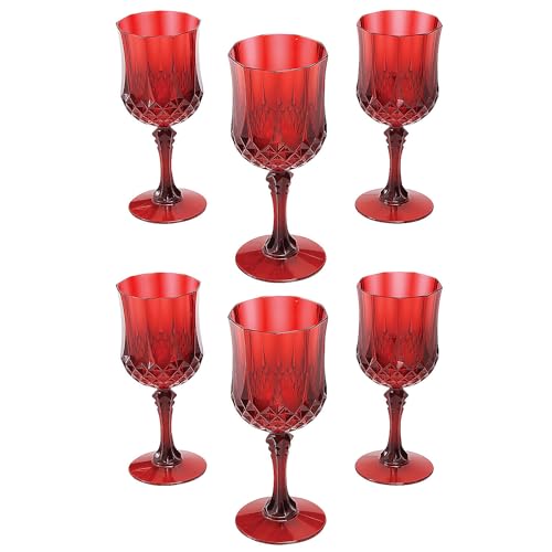 Fun Express Bulk 48 Ct. Patterned Plastic Wine Glasses