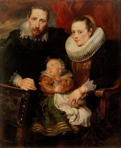 Toile portrait de famille par Anthony Van Dyck au format d'art 60x90cm de qualité musée