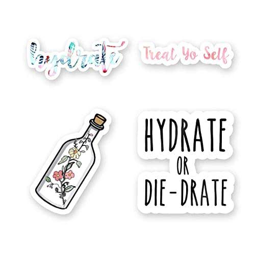 Water Bottle Sticker Pack 3" Vinyl Stickers Handmade