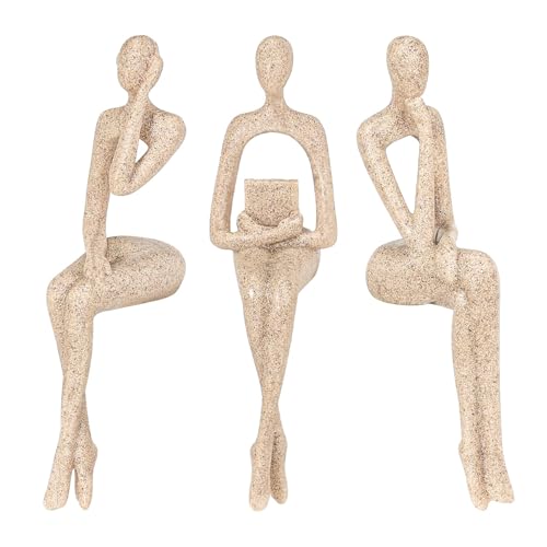 Felenny Set di 3 sculture astratte di pensatori, set di