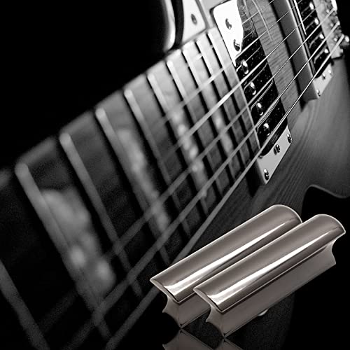 Jersvimc Metal Guitar Slide Bar Tone Lap Steel Slide, Black Slide Bar For Dobro Hawaiian Guitar Electric Guitar Dunlop Bass #TOP6