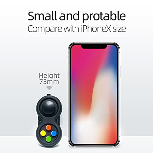 Leegtru Fidget Pad For Kids And Adults - Controller Fidget Toy - – Stress Relief Fidget Toys – Portable Fidget Finger Toy – Ideal Controller Game Pad With 8 Fidget Functions(Multicolor) #TOP2