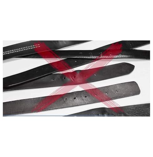 Men's Leather Belt Replacement Strap - 35mm Ratchet Belt Leather Refill - Business Casual Belt for Men - 1 3/8" Wide - Up to 45" Waist4