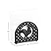 Home Basics Cast Iron Rooster Napkin Holder / Freestanding Tissue Dispenser Organizer for Kitchen Countertop, Durable, Sturdy, Home Décor Black Measures 5.5