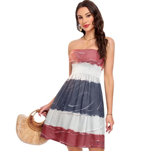 Robe peinture à l'huile Thaïlande GuoChe sans manches au toucher doux