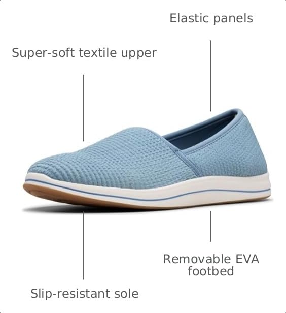 Image of Clarks Women's Breeze Stretch CloudSteppers Slip On Loafer