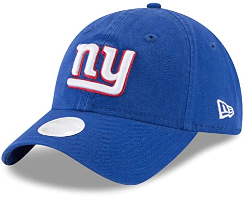 New Era Womens NFL Core Classic 9TWENTY Adjustable Hat Cap One Size Fits All (New York Giants Blue)