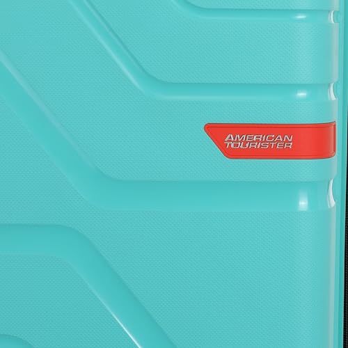 Image of American Tourister Upland Sport 55 CM Small Carry-On Polypropylene (PP) Hard 4 Wheels Spinner Luggage /Suitcase /Trolley Bag for Travel (Pool Blue)