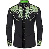 Herren Drucken Hemd mit Reverskragen Lässige Langarmhemd Mit Knopfleiste Slim Fit Oberteil Langarm Casual Freizeit Langarm-T-Shirt Elastische Atmungsaktiv Freizeithemd Festliches Streetwear