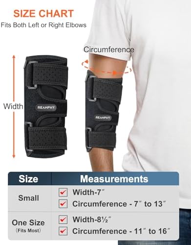 Elbow Brace,Comfortable Night Elbow Sleep Support,Elbow Splint, Adjustable Stabilizer Splints, Cubital Tunnel Syndrome,Tendonitis,Ulnar Nerve,Tennis,Fits for Men and Women - 5