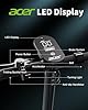 Acer Trottinette Électrique Adulte, Jusqu'à 25 km/h, 250W-500W, Pneus Solides 8.5'', Batterie 7,5AH, Autonomie 20-30KM, Charge Max 100 kg, Double Frein, Électrique Trottinette Pliable (Black&Green)