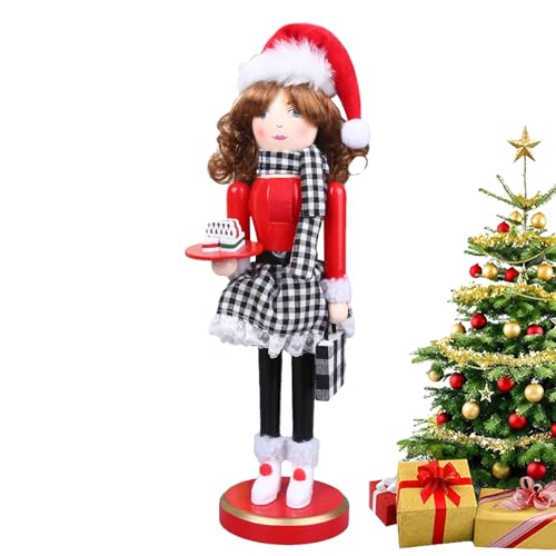 Nussknacker Frau 20 Holz Nussknacker Figuren - Weihnachtsdeko Nussknacker Frauen | Deko...