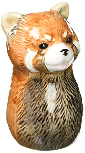 グローバルアロー アニマル ベース レッサーパンダ Red Panda 一輪挿し フラワーベース ミニ 小 動物 アニマル ドライフラワー 小物入れ φ5~7×h9cm