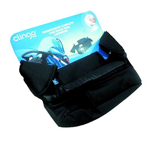 Bolsa Organizadora de Carrinho de Bebê, Clingo, Preto
