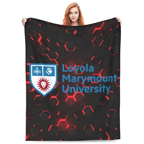 Loyola Marymount University Multi-Size Ultra-Soft Flannel Fleece Blanket - Non-Sagging Velvet Blanket