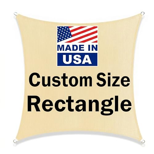 Shade&Beyond Shade Sail 08'X16' Rectangle Light Grey Breathable UV Block Outdoor Canopy for Backyard Patio Pergola Garden Deck(We Make Custom Size) by Shade&Beyond - Image 3
