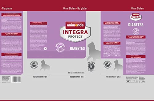 animonda INTEGRA PROTECT Katzenfutter Diabetes (1 x 1,2kg), von Veterinären empfohlen bei Diabetis Mellitus, Hochwertiges Diätalleinfutter für erwachsene Katzen