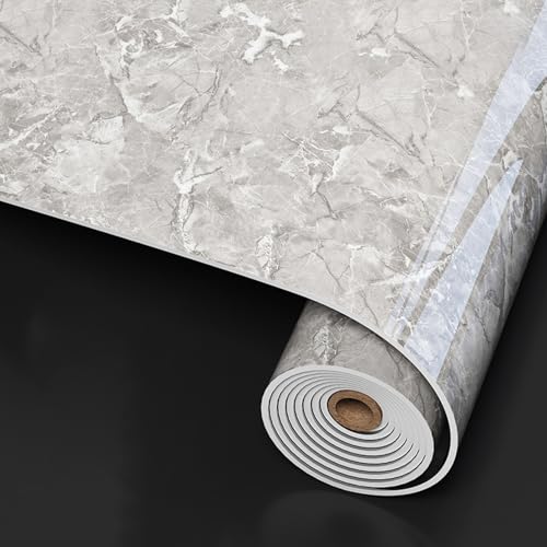 Zeihyeurus Pannello Finto Marmo,Adesivi per Piastrelle in Marmo,Rivestimento Murale Aspetto Marmo,Peel And Stick,Impermeabile E Antimacchia,per Uso Interno,Bagno E Cucina