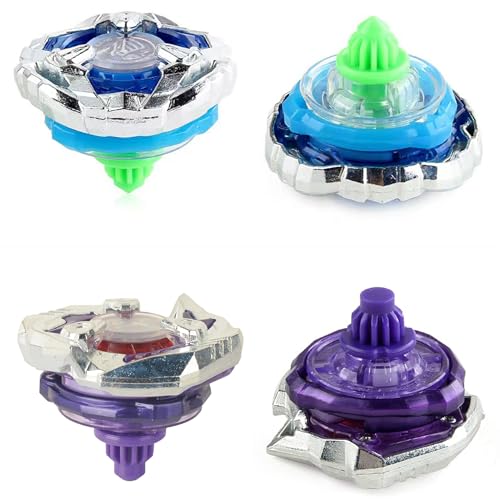 BX Bey Battling Set, BX Tops Burst Blade Toy Combat Battling Game Set, X Spinning & X-Launchers, Greats Birthday Gift for Boys, Ages for 8 10 12+ (12 Spinning Tops) - Image 6