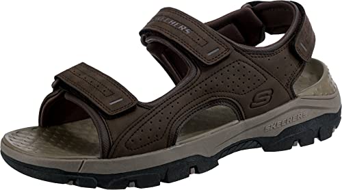 Skechers Men's Tresmen-garo Open Toe Water Sandal, Chocolate, 10