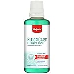 Colgate Fluorigard Fluoride Rinse (Alcohol Free) Mouthwash 400 ml, Prevents Tooth Decay, Strengthens Enamel, Prevents Mineral Loss, Mint Flavour