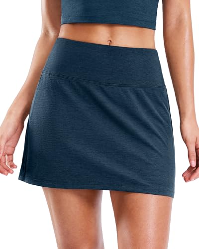 Image of 13.5 inch /15 inch Tennis Skirt with 2 Pockets | A Line, High Waisted, Mini Length, Casual, Athletic, Golf, Skorts for Women