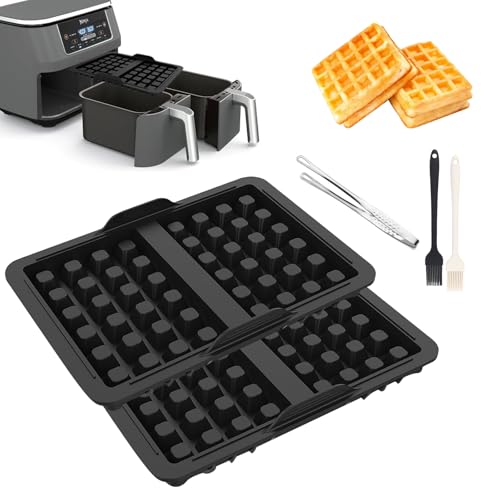 2 Piezas Molde de Silicona para Gofres, Accesorios para Gofres Belgas, Compatible con AF300EU, AF400EU, AF451EU, SL400EU, Moldes para Gofres Antiadherentes, Reutilizable