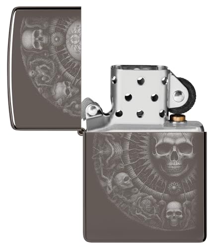 Encendedor Zippo Skull Mandala Black Ice miniatura 4