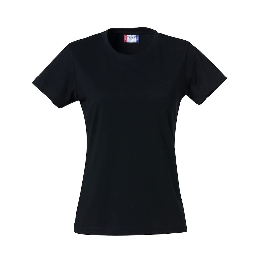 Clique Black Cotton Crew Neck Short-Sleeved T-Shirt XS Oeko-Tex Standard 100 Certified
