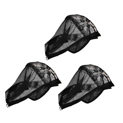 VALICLUD 3Pcs Shaped Net Wig Caps for Making Wigs and Breathable Lace Head Covers Film Costume Accessory for Parties and Gatherings
