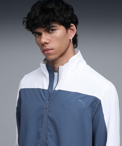 Image of Puma | Essentials Men's Sweat-Wicking Woven Tracksuit | Dark Indigo | M