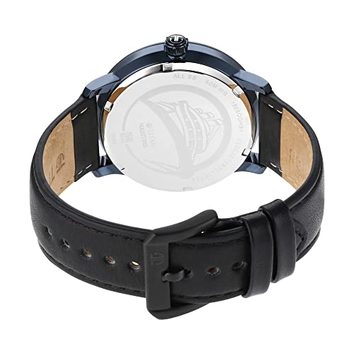 Titan Regalia Maritime Black Dial Analog Leather Strap Watch for Men-NS1828QL04 - Image 2