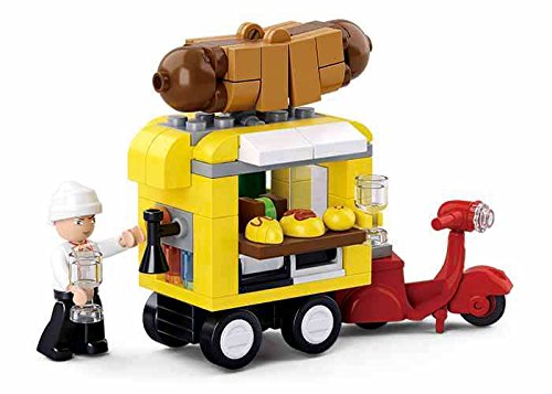 Sluban Spielzeug Baustein Set Hot Dog Wagen M38-B0565 112 Teile – Bild 3