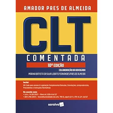 Capa do livro CLT Comentada - 10ª edição 2022