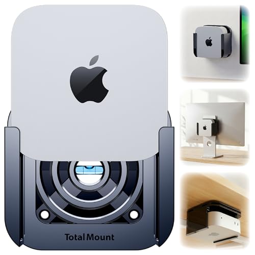 TotalMount for Mac mini (Mount Under Desk to Wall or on Monitor) Cooling Vents - Wi-Fi Safe - USA Small Business