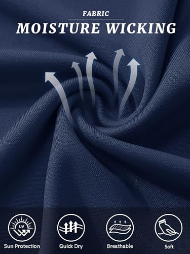 MAGCOMSEN 2 Pack Men's Short Sleeve Dry Fit Athletic Shirts UPF 50+ Running Gym Workout Tops Moisture Wicking Cooling Shirts3