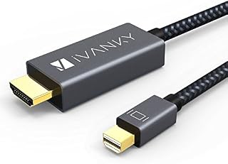 Thunderbolt to HDMI Cable iVanky 6.6ft Nylon Braided [Optimal Chip Solution, Aluminum Shell]