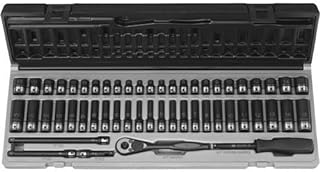Grey Pneumatic 89653CRD 1/4in Drive 53pc Fract. and Metric Duo-Socket Set 6 Point