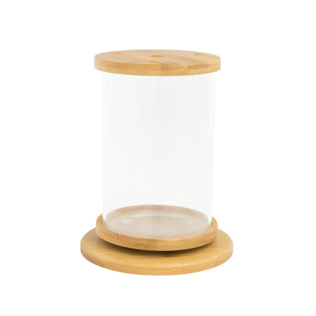 Réservoir à Poissons, bocal à Poissons, Aquarium de Bureau Rotatif créatif en Verre Transparent for Petits Poissons ornementaux Betta Fish Tank Bureau Ménage Écologique Bouteille Aquarium Réservoir