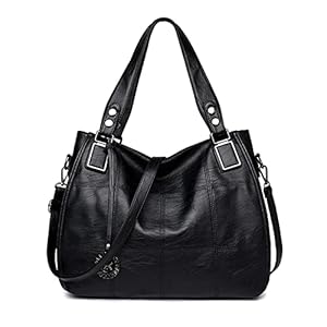 Sacmill Große Damenhandtasche PU Leder Schultertasche Taschen Tote Henkeltasche für Frauen