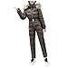 MJGkhiy Skioverall Damen Winter Schnee Wasserdicht Winter Ski Jumpsuit mit Kapuze Warme Hoodie Winter Freizeit Skibekleidung Lässige Dicke Plüschjacke