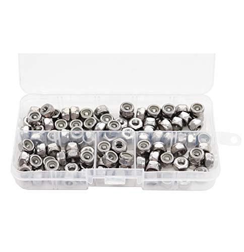 Binifimux AUB085N4KZ2V 100Pcs 10-32 Nylon Inserted Lock Nuts 304 Stainless Steel thumb #1