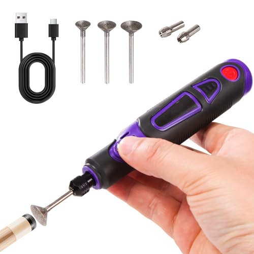 Toutrop Pool Cue Tip Shaper & Electric Cue Tip Grinder, Professional Cue Stick Tool Kit for Billiards Enthusiastsm, Portable Pool Cue Tip Repair Kit &ndash; Perfect for Home and Club Use