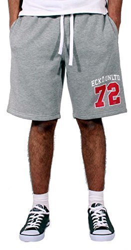 ECKO HOMBRE NIÑO Hip Hop Verano Playa Estrella Polar Pantalones Cortos – Gris, Small