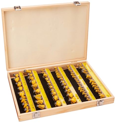 YONICO 70 Piece Router Bits 1/4 Shank- Tungsten Carbide Rout...
