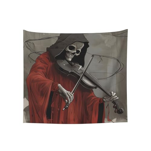Tapisserie faucheuse au violon grand format tissu lavable haute définition
